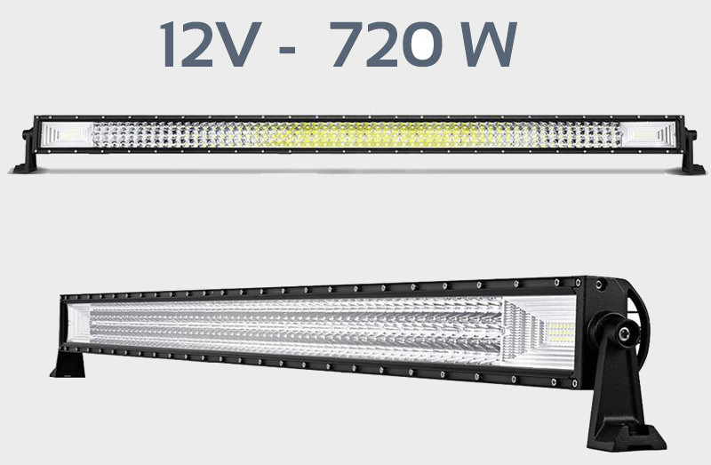 Sublime Barre LED 1250mm pour 4x4 et camion 720W 12v / 24v Next-Tech